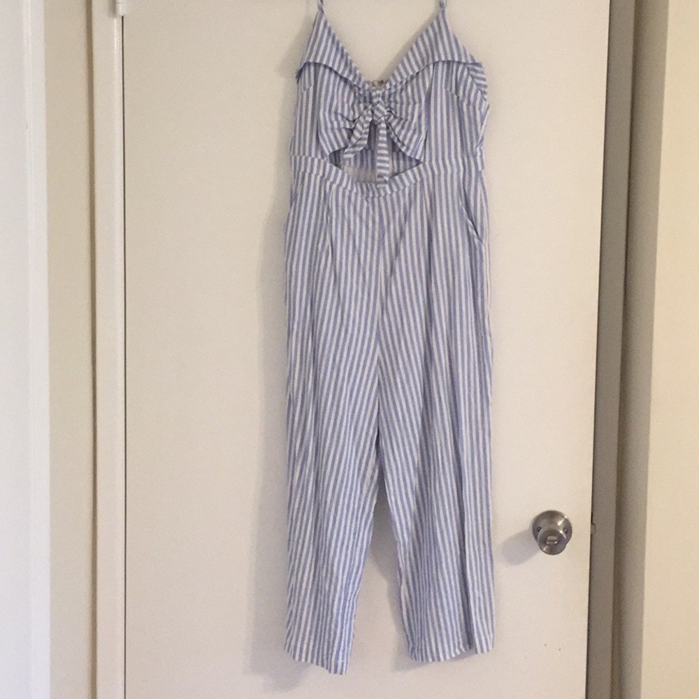 Striped jumpsuit